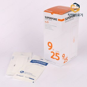 밴드골드 드레싱밴드 슈퍼포아 6호 9X25cm 50매 병원+건겅해요 big*43861ta, 1개