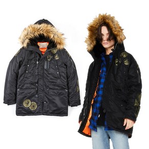 엑스톤즈 XJ8 PACTH N-3B JACKET 블랙 야상점퍼 패딩 아우터