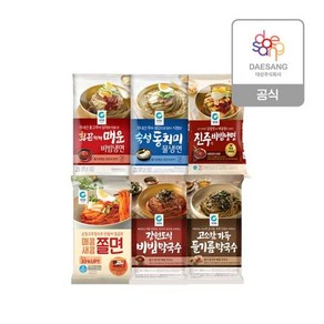 청정원 냉면/국수 6종 4개 골라담기, 매콤새콤 쫄면 4개, 320ml