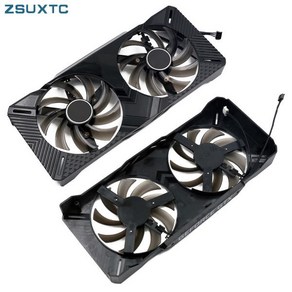 GPU 쿨러 팬 교체 PALIT GeFoce GTX 1660 Ti 듀얼 OC 1660Ti 슈퍼 그래픽 비디오 카드 냉각, 한개옵션0