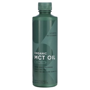 Sports Research MCT 오일 무 맛 16 oz (473 ml)