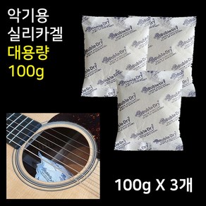 기타 제습제 실리카겔 대용량 장마철 악기관리 파워 100g, 3개