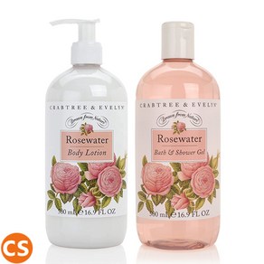 크랩트리앤에블린 로즈워터 500ml 바디로션 샤워젤 2개 선물 세트 Cabtee & Evelyn Rose Wate Body Lotion Showe Gel 2pc Gift