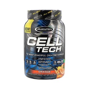 Muscletech 머슬테크 셀테크 Ceatine 크레아틴 포뮬라 오렌지맛 1.36kg, 1개