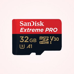 샌디스크 마이크로 SD 카드 익스트림 프로 핸드폰 블랙박스 닌텐도 스위치, 32GB, 1개