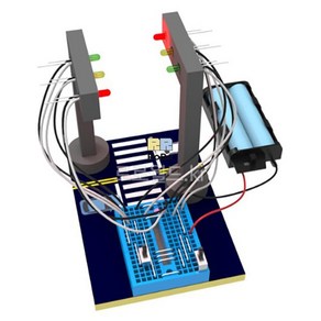 브레드보드 횡단보도 신호등/과학 실험 키트 교구 도구 만들기