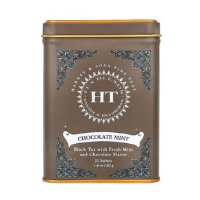 Haney Sons 초콜릿 민트 20 차 향낭 1.4 oz (40 g), 40g, 1개, 20개입