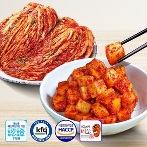 안동학가산 배추 별미김치세트 총10kg (포기 5kg / 고춧가루만 중국산+깍두기 5kg), 1개, 10kg