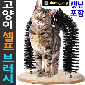 도매짱 (domejjang) 고양이 털제거 스크레쳐 브러쉬 그루밍 빗 캣 장난감, 1개