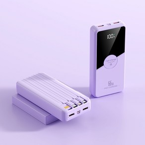 KDNC PD고속충전 4개 케이블 대용량 보조배터리 20000mAh