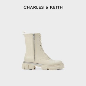 CHARLES&KEITH 가을 겨울 여성 부츠 CK1-90920125 여성용 영국 스타일 두꺼운 밑창 오토바이 마틴 부츠