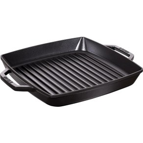 staub 28cm] IH Gill & Fying Pan 40511-683-0 스토우브 [퓨어 그릴 스퀘어 블랙 그릴, 1개
