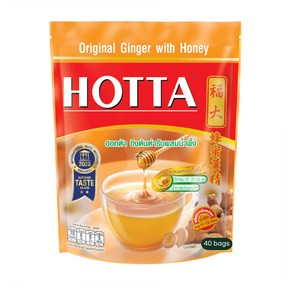 태국 생강차 HOTTA 호타 꿀첨가 40티백 1팩, 1개, 40개입