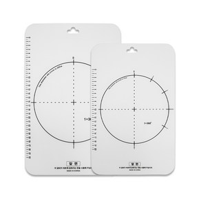 시트도마 얇은 눈금 도마 2개