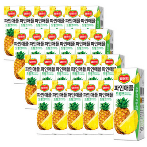 델몬트 파인애플 주스 드링크 190mlX24팩, 190ml, 24개