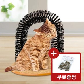 어반러스트 셀프 고양이 그루밍브러쉬+캣닢, 1개