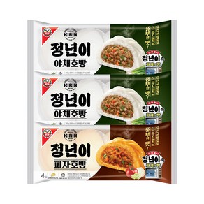 정년이 호빵 야채호빵(4입)X2봉+피자호빵(4입)X1봉, 3개, 360g