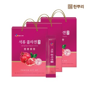 CJ웰케어 한뿌리 석류 콜라겐 젤리 40입, 40입 x 3개