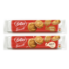 Louts Biscoff 로투스 샌드 2종세트(크림 바닐라) 150g 각1개씩 총2개