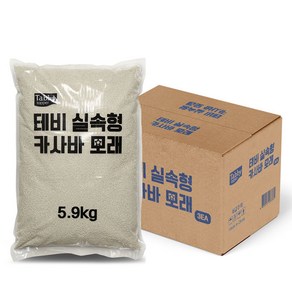 테비 실속형 카사바 고양이모래, 3개, 5.9kg