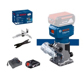 BOSCH GLF18V-8 보쉬 18V충전 트리 충전식 목공 트리머, 본품 + 배터리1개, 1개, 2AH 세트