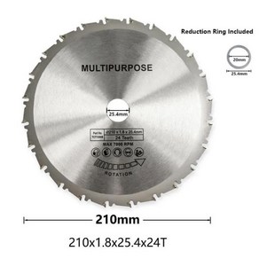 드릴 비트 원형 톱 블레이드 직경 210mm 치아 24T 48T 60T 80T 목재 절단 디스크 카바이드 팁 TCT 톱날 목공 도구