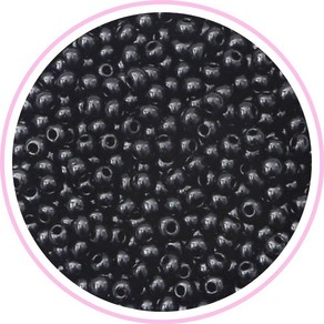 시드비즈 / 막대비즈 / 믹스비즈 (2 000P) 20g, 1개, 블랙 3mm