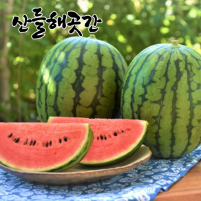 산들해곳간 경남 함안 당도선별(11bix이상) 하우스 수박, 4kg이상, 1개
