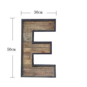 알파벳 이니셜 장식품 홈 카페 거실 인테리어 소품, E