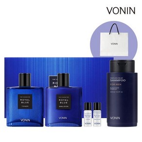 [보닌]상 프리미엄 보닌 캐릭터 로열 블루 3종기획 선물세트(쇼핑백증정), [보닌]상 프리미엄 보닌 캐릭터 로열 블루 3종기획 선, 1개, 250ml