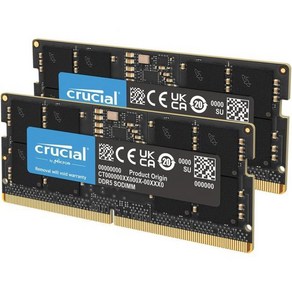 중요 램 16GB DDR5 4800MTs CL40 노트북메모리 CT16G48C40S5, 4800MHz_64GB Kit (2x32GB), 1개