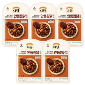 CJ 다담 안동찜닭 양념, 220g, 5개