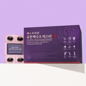 뉴오리진 에스트리션 갱년기 유한백수오 마스터9 (30일분), 1박스, 60캡슐x2개, 60g