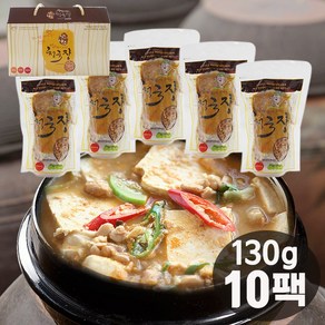 국내산 전통 작두콩 청국장 냄새줄인 구수한맛 간편조리 개별포장 10팩, 10개, 130g