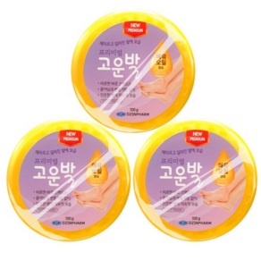 고운발크림 발뒤꿈치크림 발각질제거 풋크림 고운발 미인발 X 3개, 고운발 3종 X 1set(총3개), 1개입