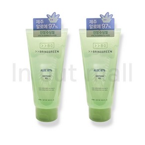 [무료배송]브링그린 알로에 97% 수딩젤 300ml, 2개