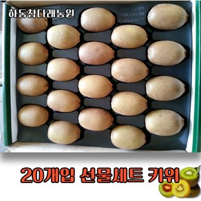 하동참다래농원 레드키위 *골드키위 선물세트 20개입(대~왕점보), 골드/왕특 (개당 130g) 2.6kg, 1