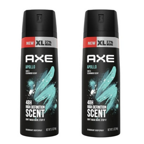 AXE 남성 바디 스프레이 데오드란트 아폴로 144g 2팩, 2개