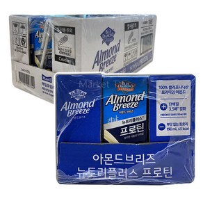 블루다이아몬드 아몬드 브리즈 뉴트리플러스 프로틴, 190ml, 48개