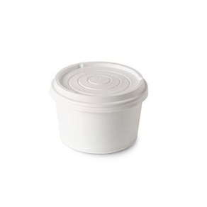 더담다 다회용 무지 종이용기 750ml, 1개, 50개