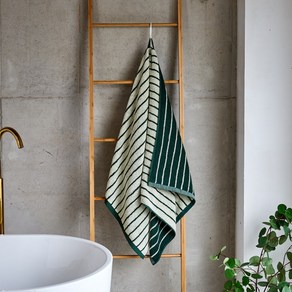 [모던하우스 인천점] 코지 스트라이프 바스타월 GREEN 70X140cm 460g_BG0124032, 그린, 1개