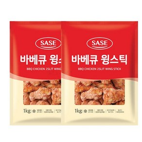 천지농산/사세 바베큐윙스틱 (펼친봉) 1kgX2팩