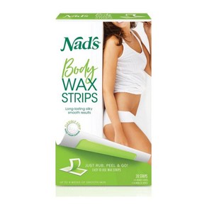 Nad's 네즈 바디 왁스 스트립 20개입 Body Wax Stips, 1개