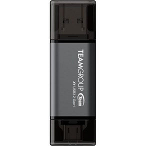 팀그룹 X1 128GB USB 3.2 100MBs 1세대 A형 및 C형3.13.0 OTG 듀얼 인터페이스 플래시 드라이브 데이터 저장 메모리 스틱 스마트폰태블릿노트북PC맥북 T