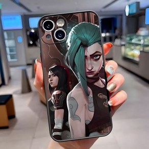 lol 리그오브레전드 아이폰 케이스 핸드폰 Game League of Legends Jinx Phone Case Matte Tanslucent Back Cove fo IPho