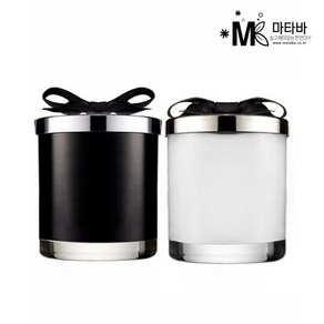 마타바 1＋1 실버벨라 캔들용기 270ml 화이트＋블랙, 1개