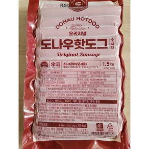 도나우핫도그소시지 숯불갈비맛 1.5kg 6봉 1박스, 6개