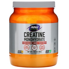 나우푸드 Now Foods Spots Miconized Ceatine 스포츠 크레아틴 미소화 1.1 Ibs (500g), 1kg, 1개