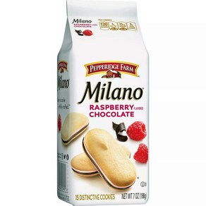 [미국 직배송]페퍼리지 팜 밀라노 라즈베리 쿠키 198g Peppeidge Fam Milano Raspbey Cookies, 1개