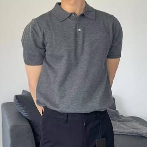 Gadle남성 헬스 오버핏 반팔티 여름 짐웨어 셔츠 카라 남자 머슬핏 반팔티